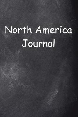 Book cover for North America Journal Chalkboard Design
