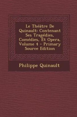 Cover of Le Theatre de Quinault