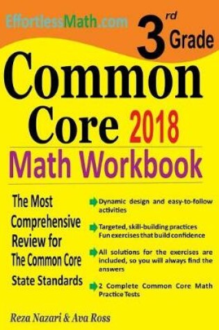 Cover of 3rd Grade Common Core Math Workbook