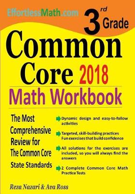 Book cover for 3rd Grade Common Core Math Workbook