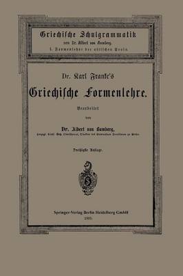 Book cover for Dr. Carl Franke's Griechische Formenlehre