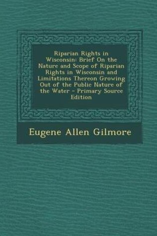 Cover of Riparian Rights in Wisconsin