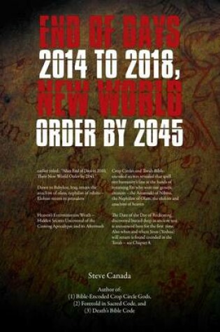 Cover of End of Days 2014 to 2018, New World Order by 2045