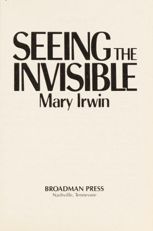 Cover of Seeing the Invisible