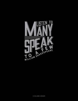 Book cover for Listen to Many Speak to a Few