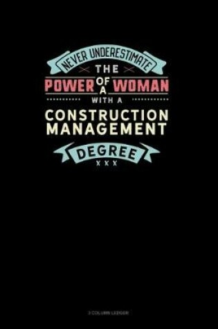 Cover of Never Underestimate The Power Of A Woman With A Construction Management Degree