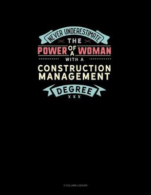 Cover of Never Underestimate The Power Of A Woman With A Construction Management Degree