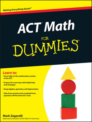 Book cover for ACT Math For Dummies