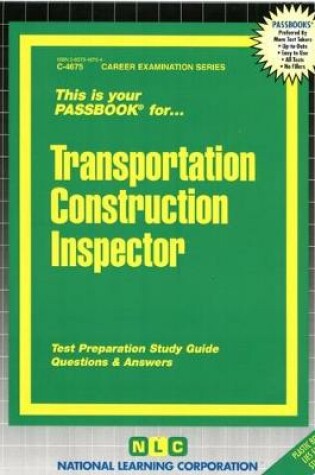 Cover of Transportation Construction Inspector