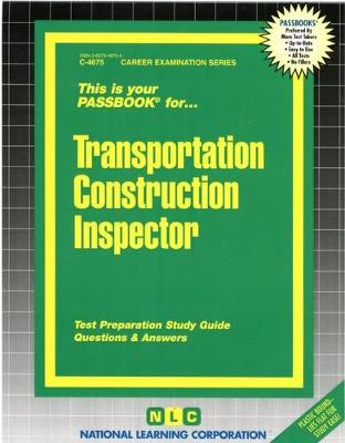 Book cover for Transportation Construction Inspector
