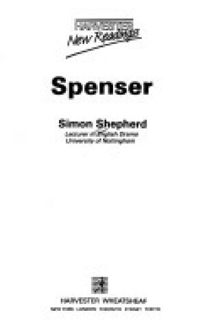 Cover of Spenser