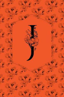 Book cover for Floral Monogram Journal/Notebook - J