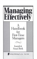 Book cover for Managing Effectively