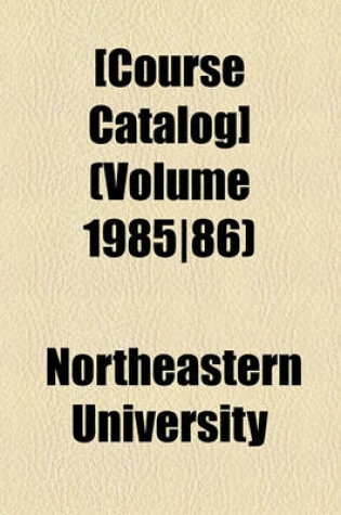 Cover of [Course Catalog] (Volume 1985-86)