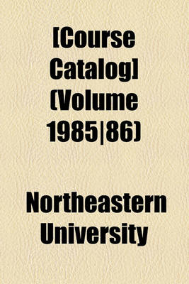 Book cover for [Course Catalog] (Volume 1985-86)