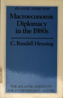 Book cover for Macroeconomic Diplomacy in the 1980's