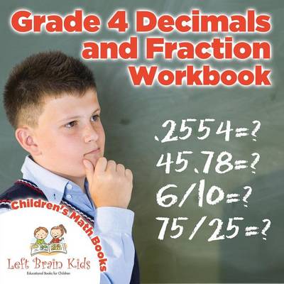 Book cover for Grade 4 Deminals and Fraction Workbook Children's Math Books