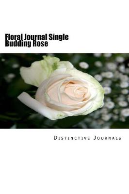 Book cover for Floral Journal Single Budding Rose