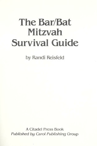 Cover of The Bar/Bat Mitzvah Survival Guide