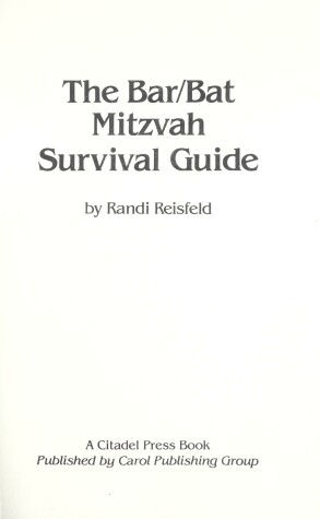 Book cover for The Bar/Bat Mitzvah Survival Guide