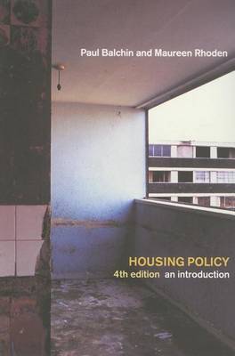 Book cover for Housing Policy: An Introduction