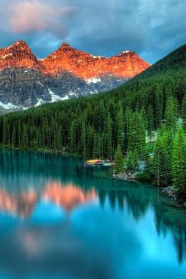 Book cover for Awesome Blue Lake at Sunrise Banff National Park Canada Landscape Journal