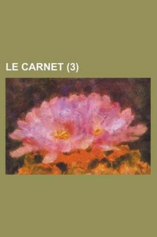 Cover of Le Carnet (3)