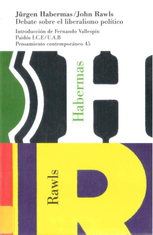 Book cover for Debate Sobre El Liberalismo Politico