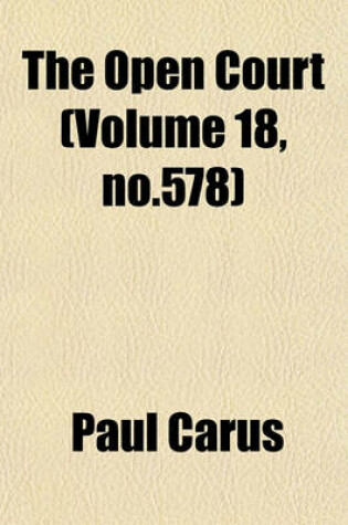 Cover of The Open Court (Volume 18, No.578)