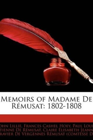 Cover of Memoirs of Madame De Rémusat