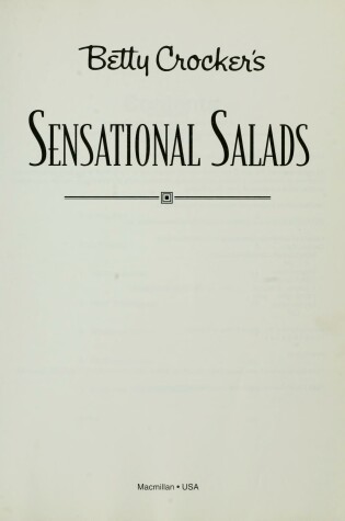 Cover of Betty Crocker's Sensation Salads
