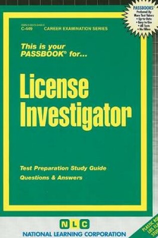 Cover of License Investigator