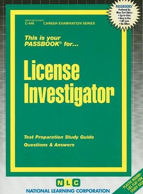 Book cover for License Investigator