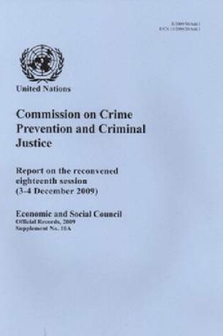 Cover of Commission on Crime Prevention and Criminal Justice
