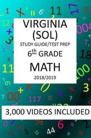 Cover of 6th Grade VIRGINIA SOL, 2019 MATH, Test Prep