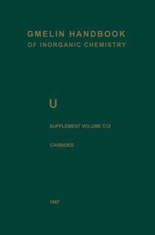 Cover of Gmelin Handbook of Inorganic and Organometallic Chemistry - 8th Edition