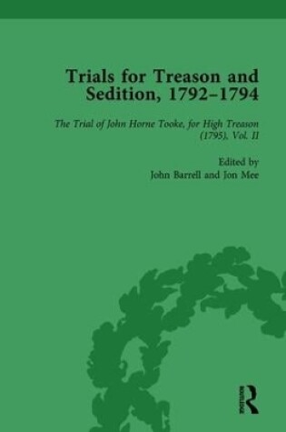 Cover of Trials for Treason and Sedition, 1792-1794, Part II vol 7
