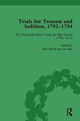 Book cover for Trials for Treason and Sedition, 1792-1794, Part II vol 7