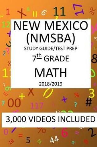 Cover of 7th Grade NEW MEXICO NMSBA, 2019 MATH, Test Prep