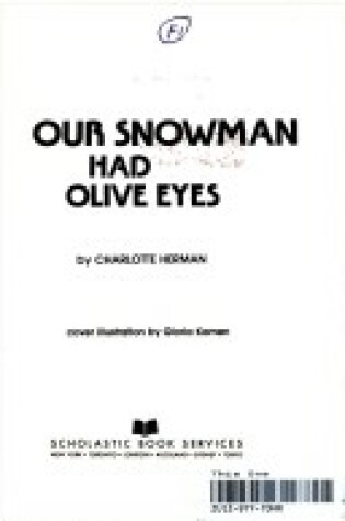 Cover of Our Snowman Had Olive Eyes