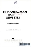 Book cover for Our Snowman Had Olive Eyes