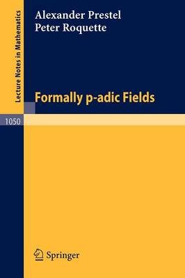 Book cover for Formally p-adic Fields