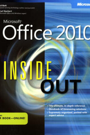 Cover of Microsoft Office 2010 Inside Out