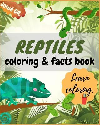 Book cover for Reptiles Coloring & Facts Book