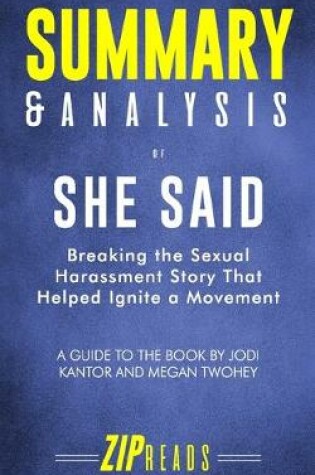 Cover of Summary & Analysis of She Said