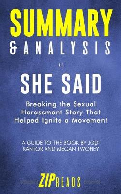 Book cover for Summary & Analysis of She Said