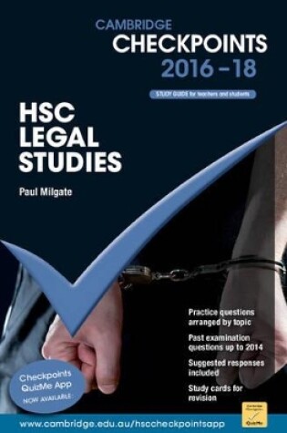 Cover of Cambridge Checkpoints HSC Legal Studies 2016-18