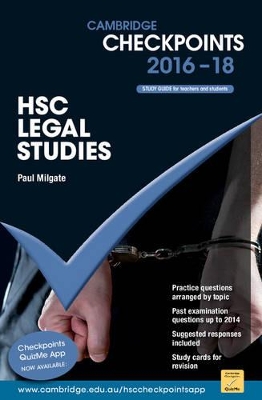 Cover of Cambridge Checkpoints HSC Legal Studies 2016-18