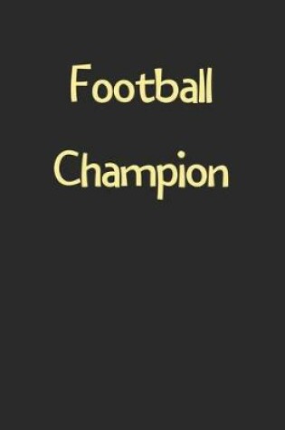 Cover of Football Champion