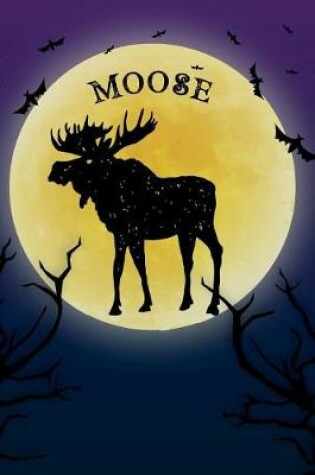 Cover of Moose Notebook Halloween Journal